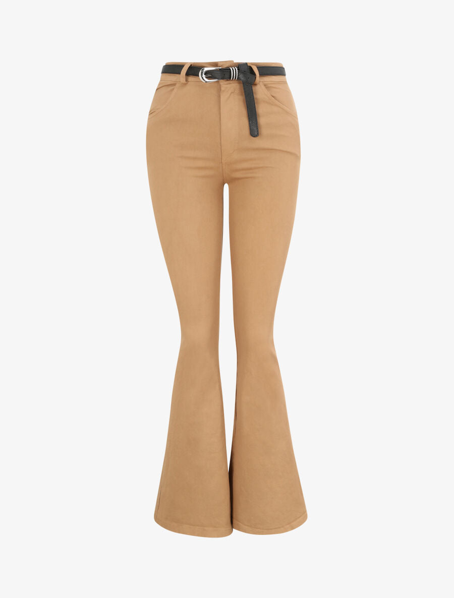 Jean flare uni - Camel - 1