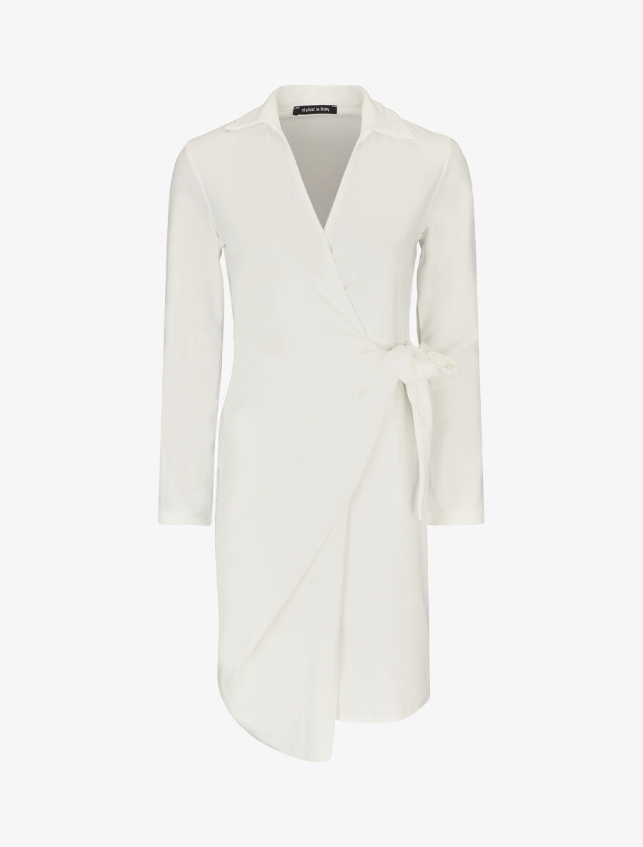 Robe unie portefeuille trompe-l&