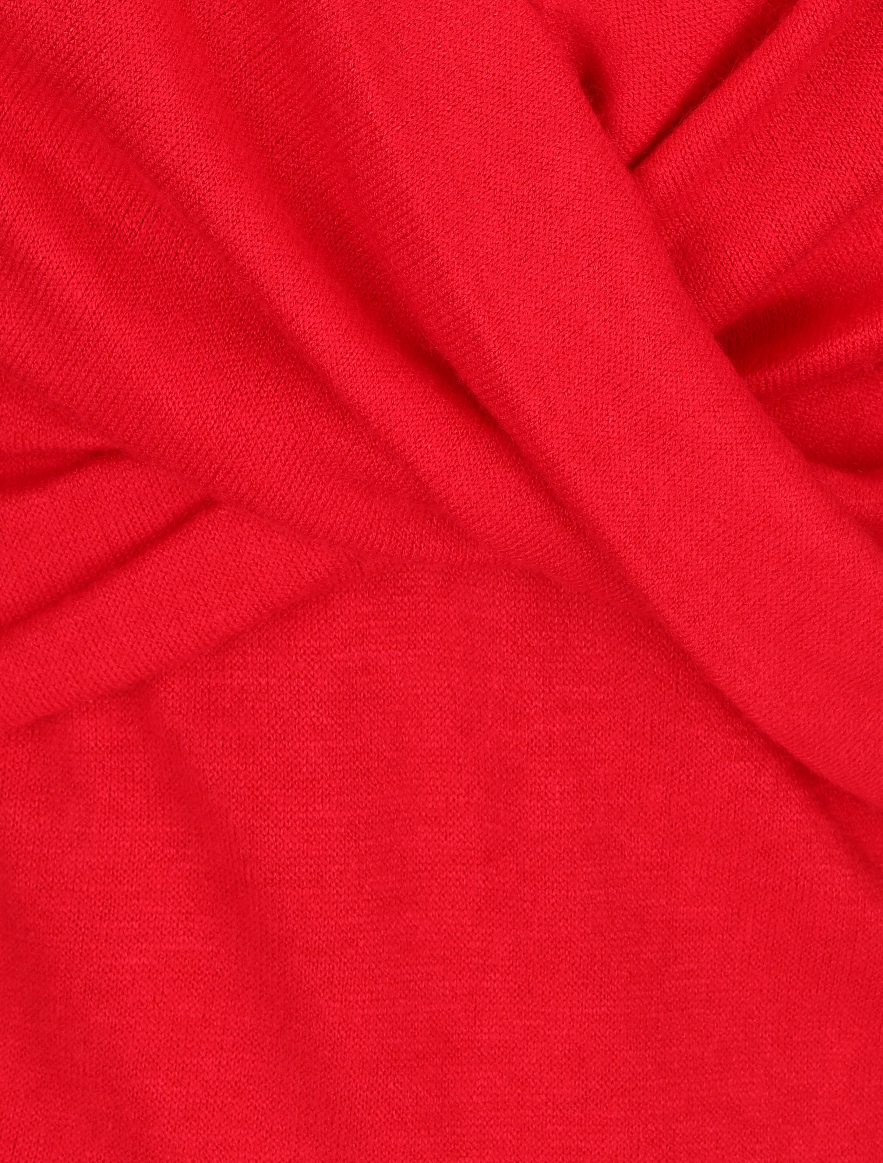 Pull droit cache-coeur - Rouge - 3