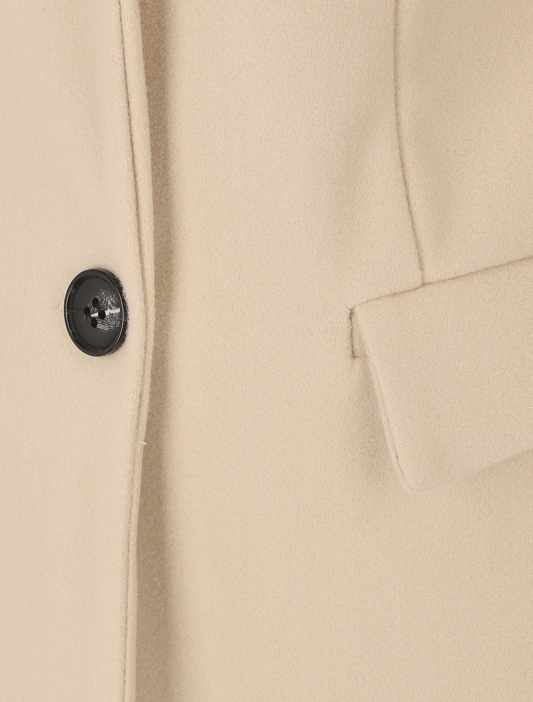 Manteau long croisé boutonné - Beige - 3