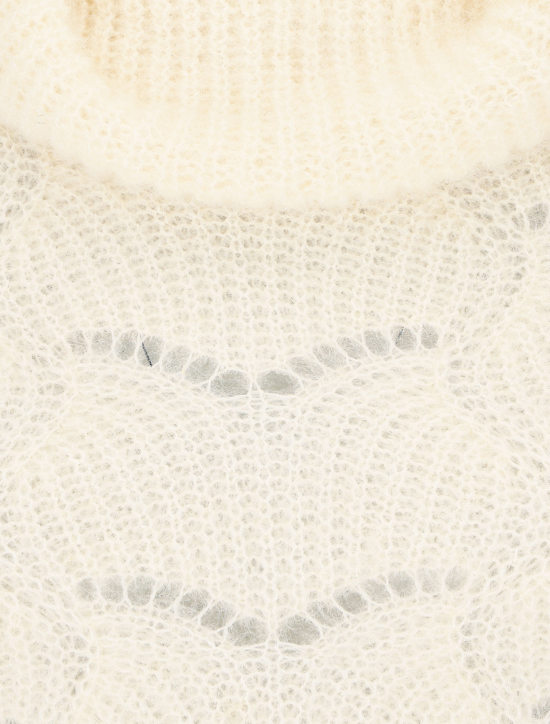 Pull duveteux à col roulé - Beige - 3