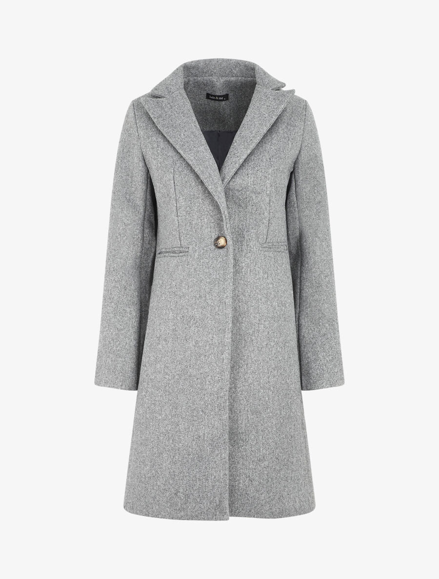 Manteau long classique - Gris - 5