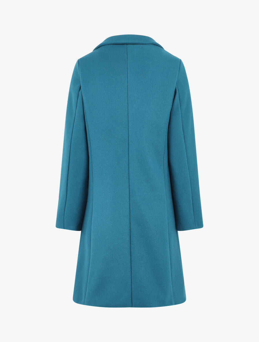 Manteau long classique - Bleu canard - 2