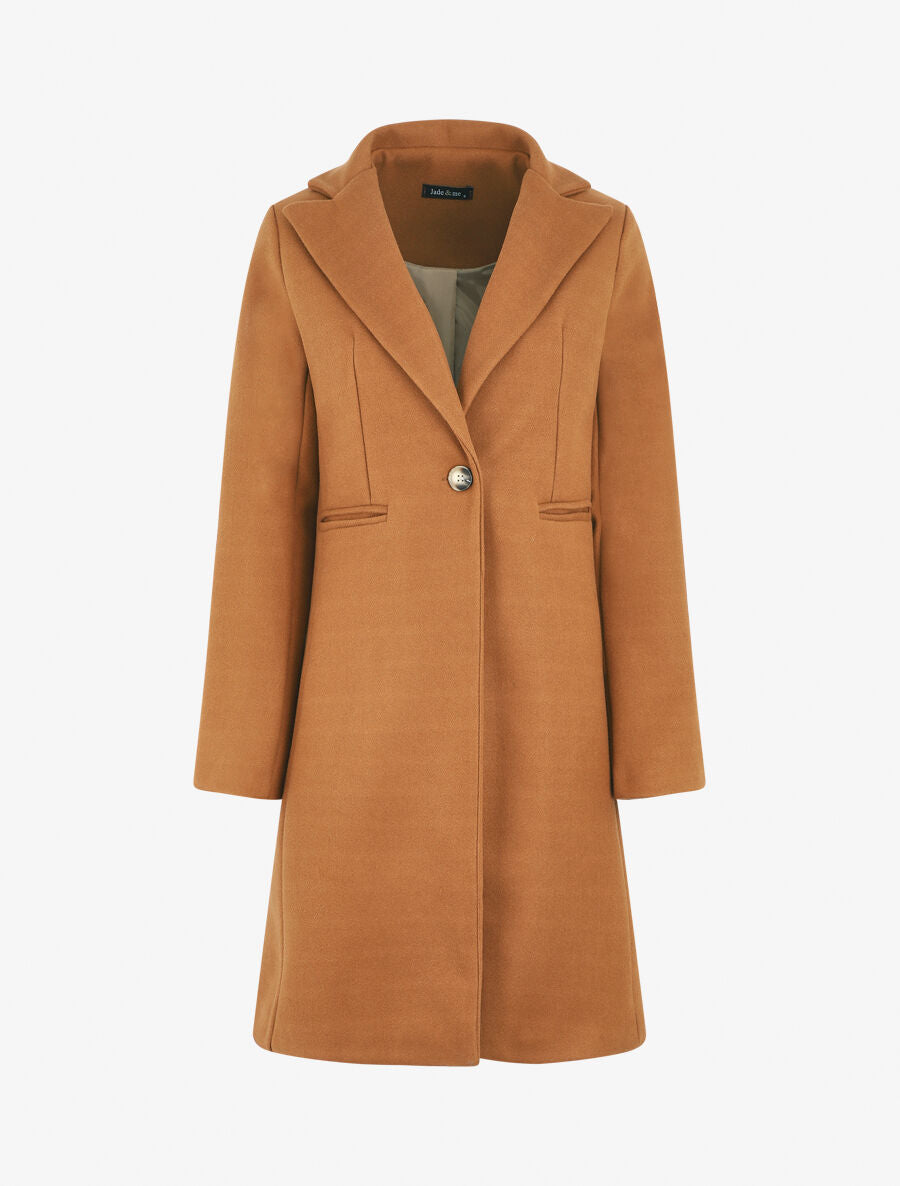 Manteau long classique - Camel - 1