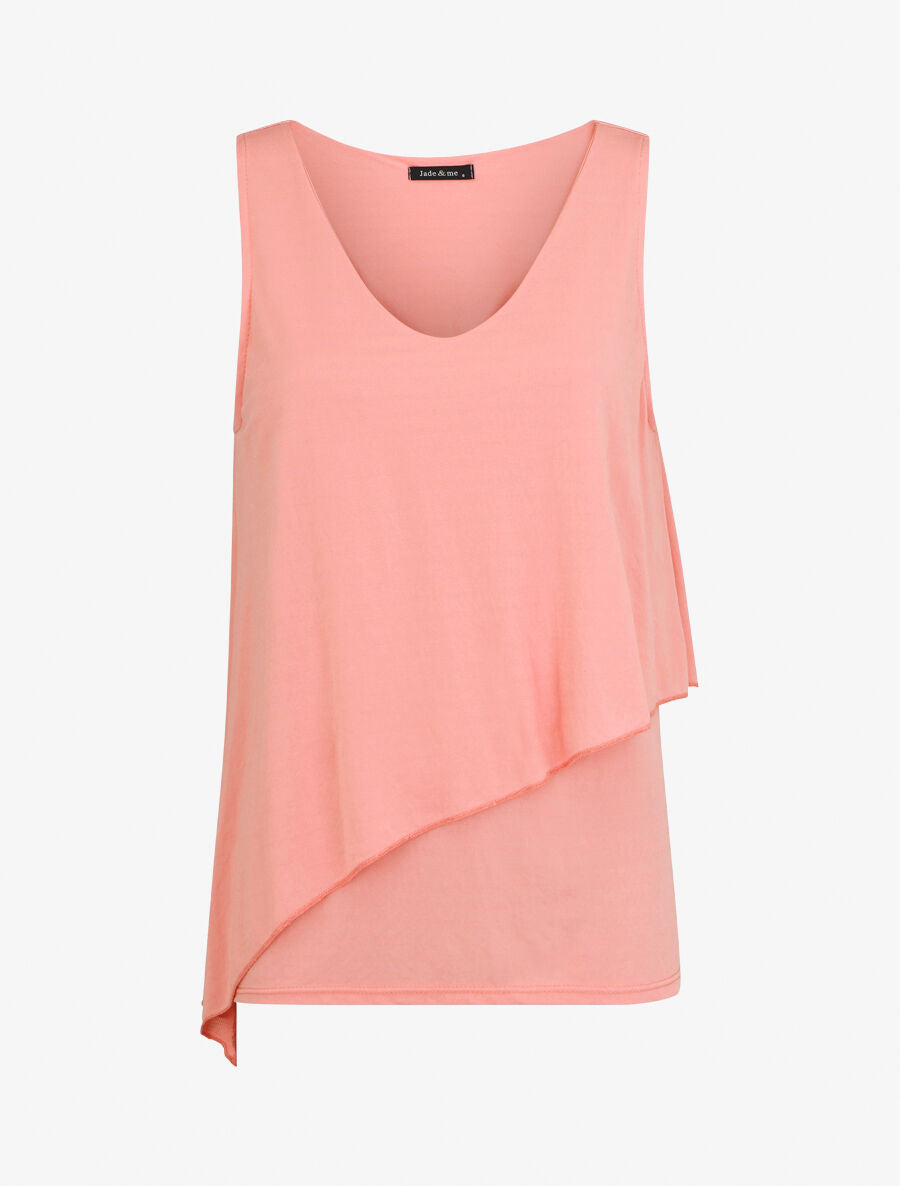 Top superposé sans manches - Rose saumon - 1