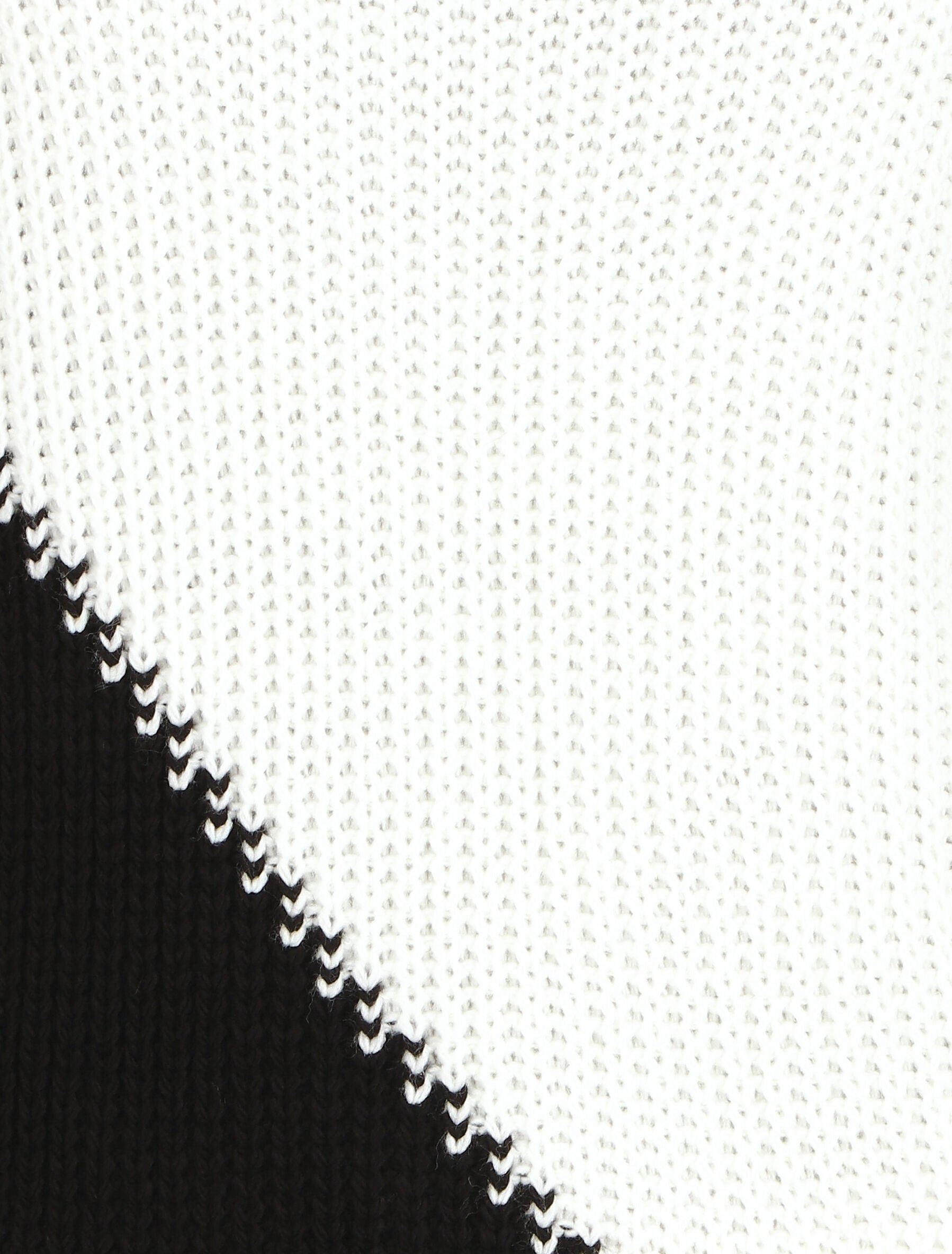 Pull droit bicolore - Noir/blanc - 3