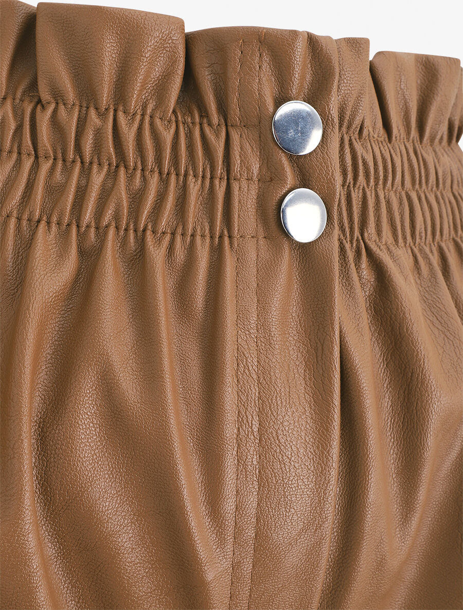 Short paper bag en simili - Camel - 3