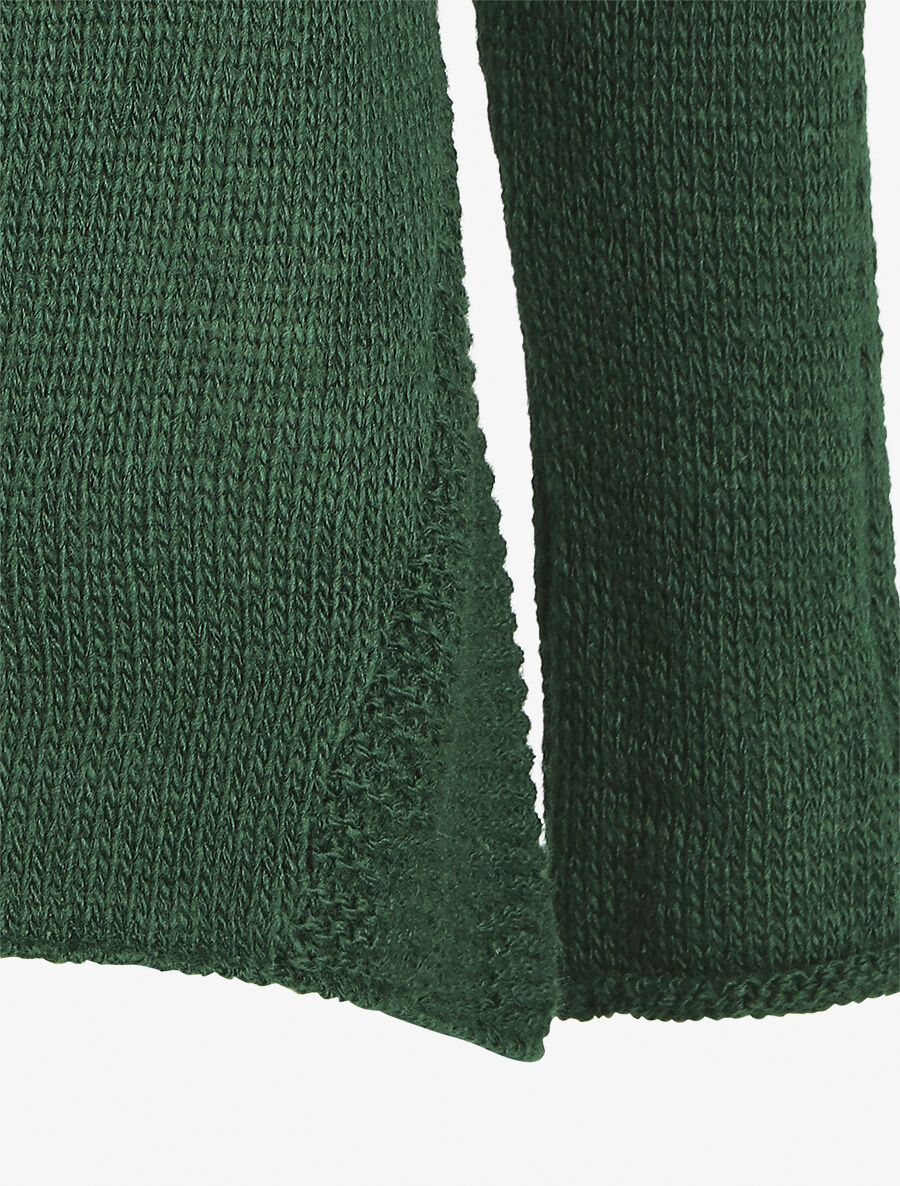 Pull droit uni col bateau - Vert foncé - 3