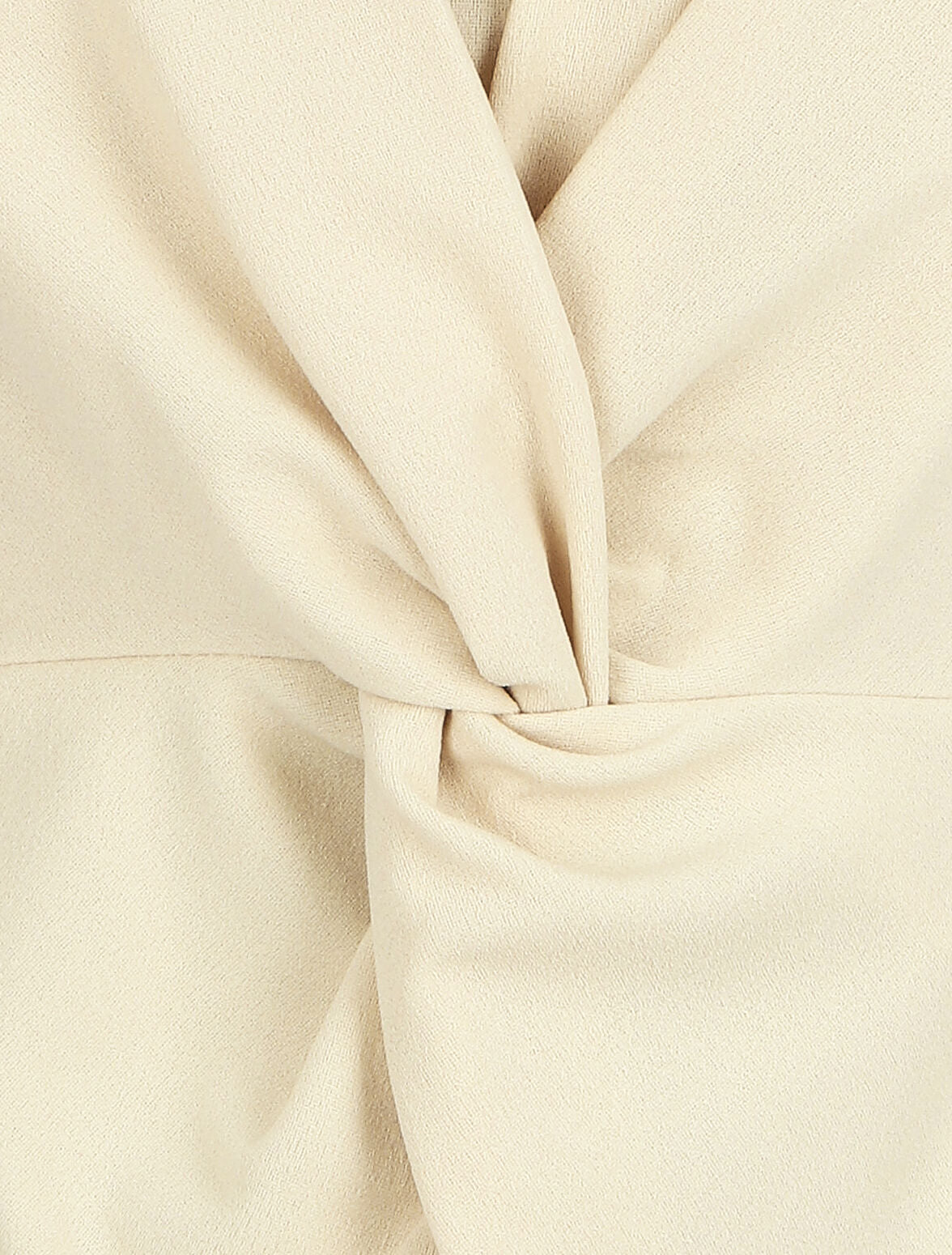 Blouse unie asymétrique - Beige - 3