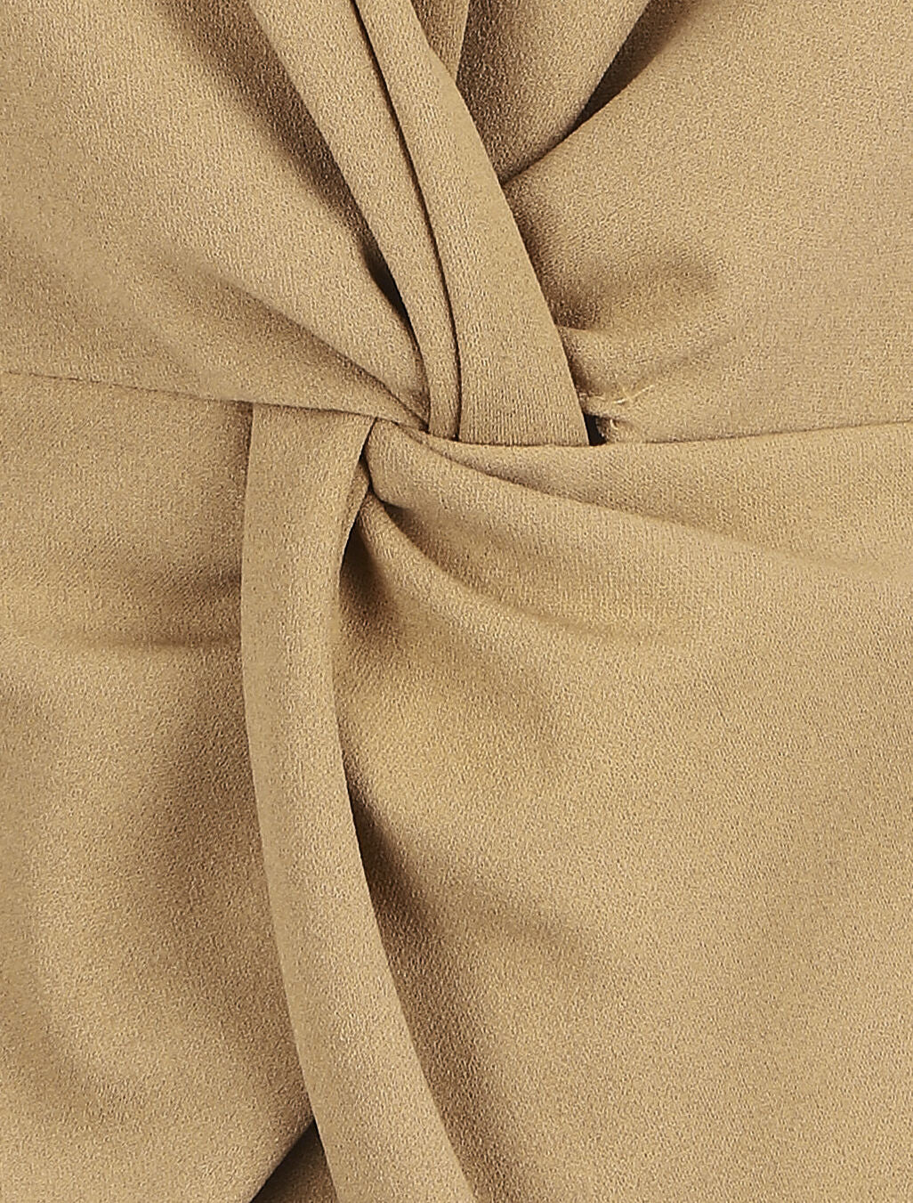 Blouse unie asymétrique - Camel - 3