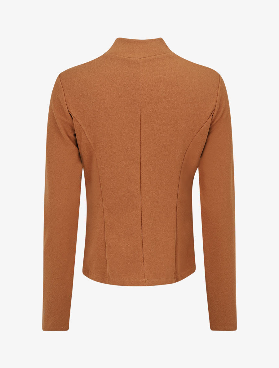 Veste classique coupe droite - Camel - 2