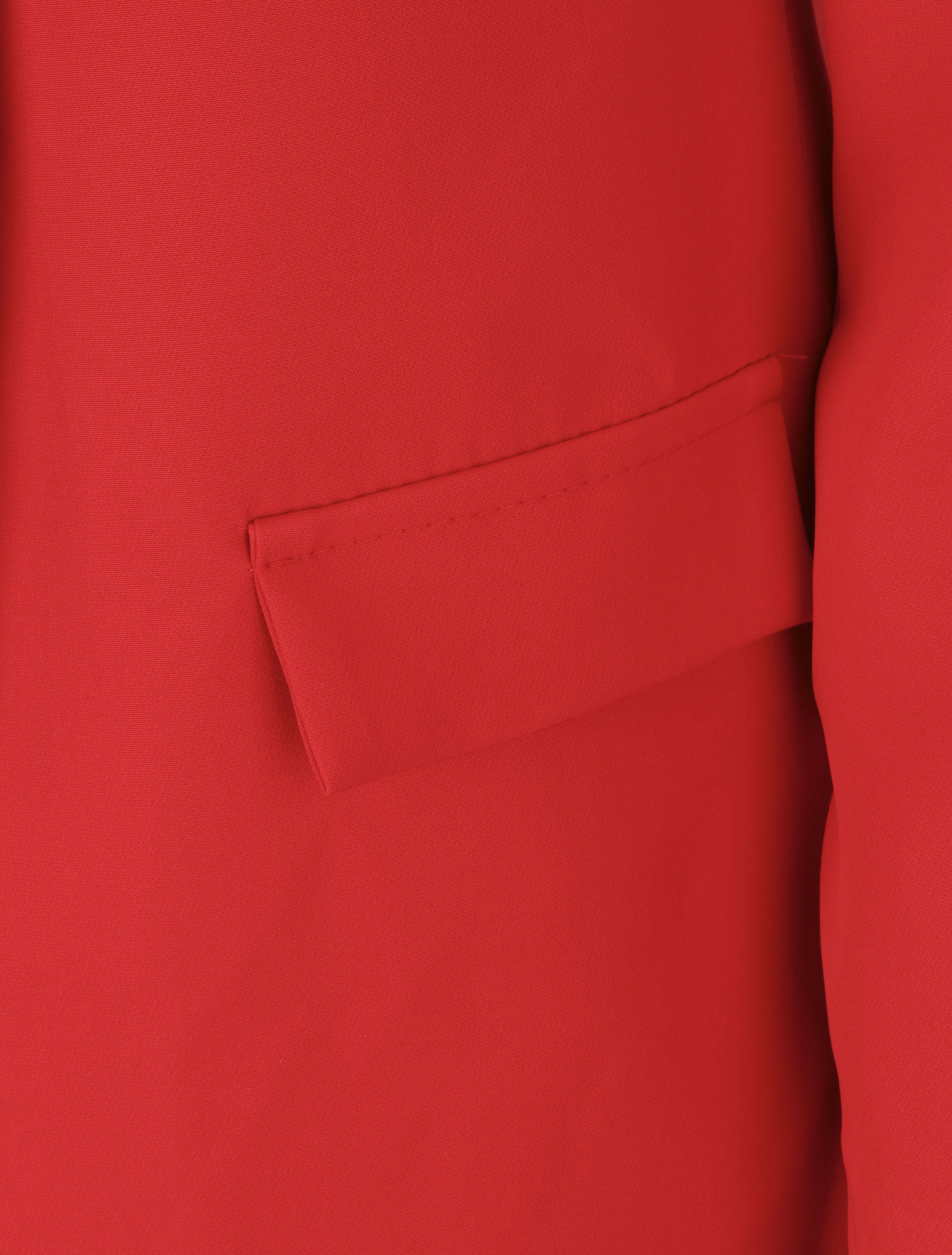 Blazer droit basique uni - Rouge - 3