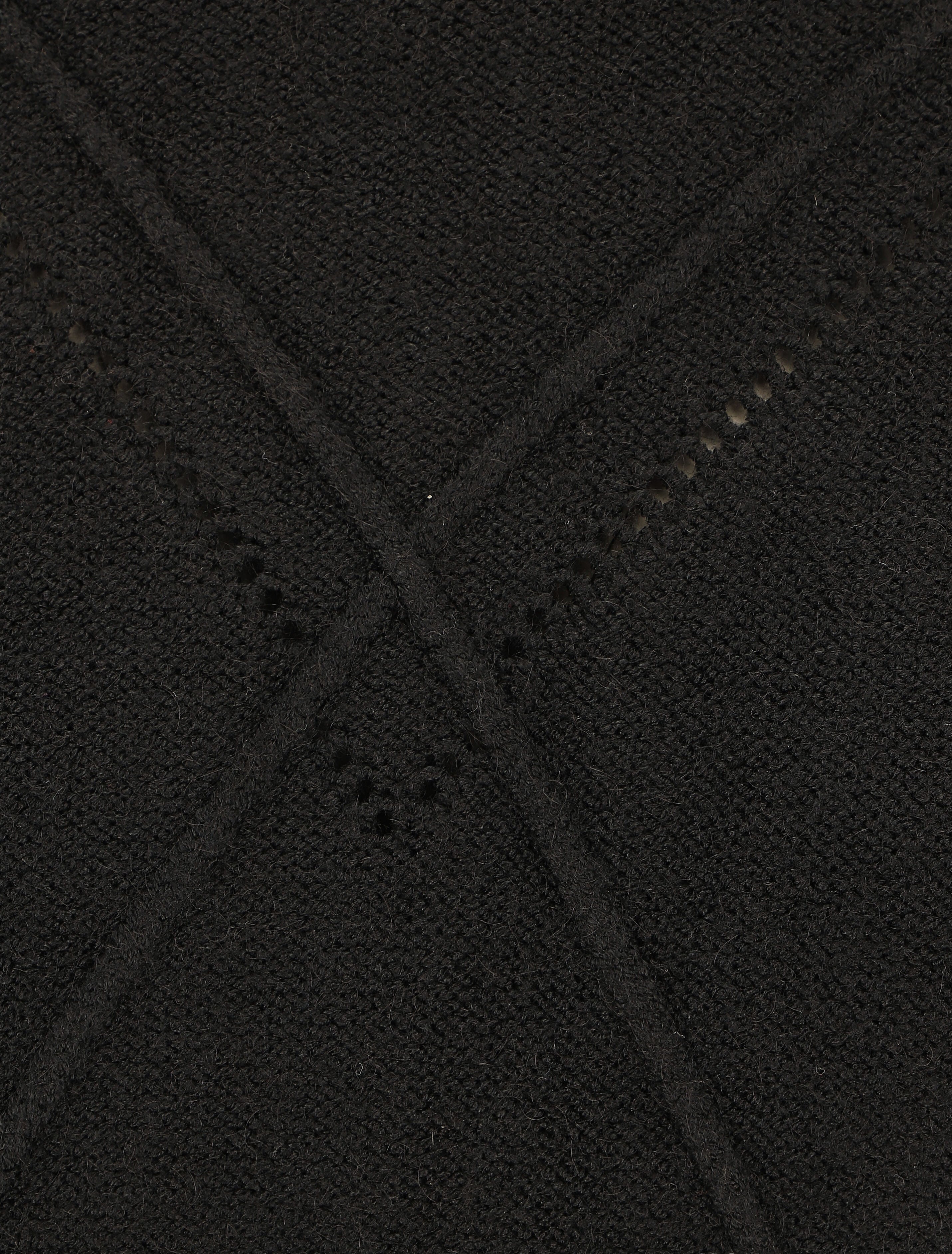 Pull ample col roulé - Noir - 3