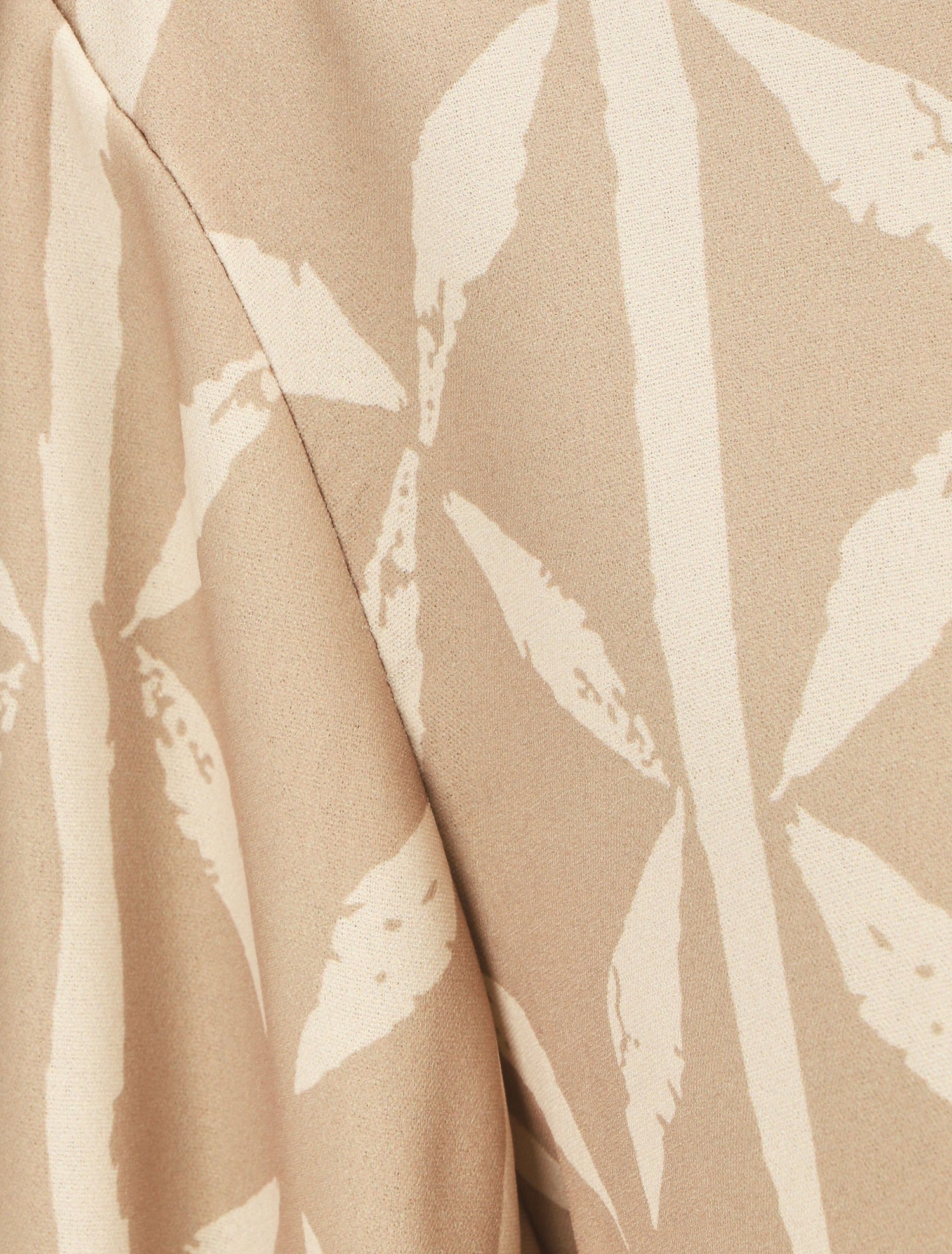 Top ample imprimé graphique - Beige - 3