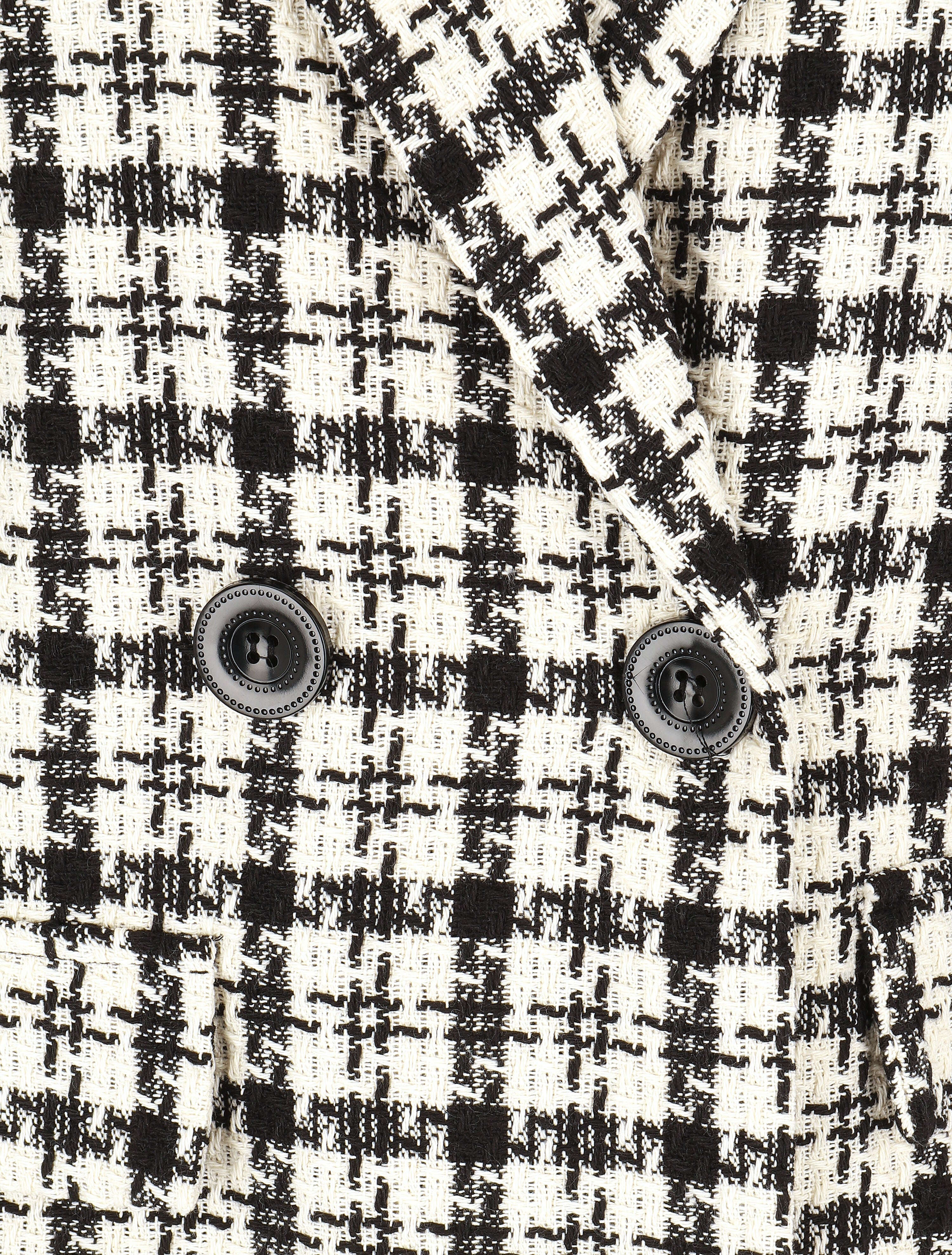 Veste en tweed sans manches - Blanc - 3