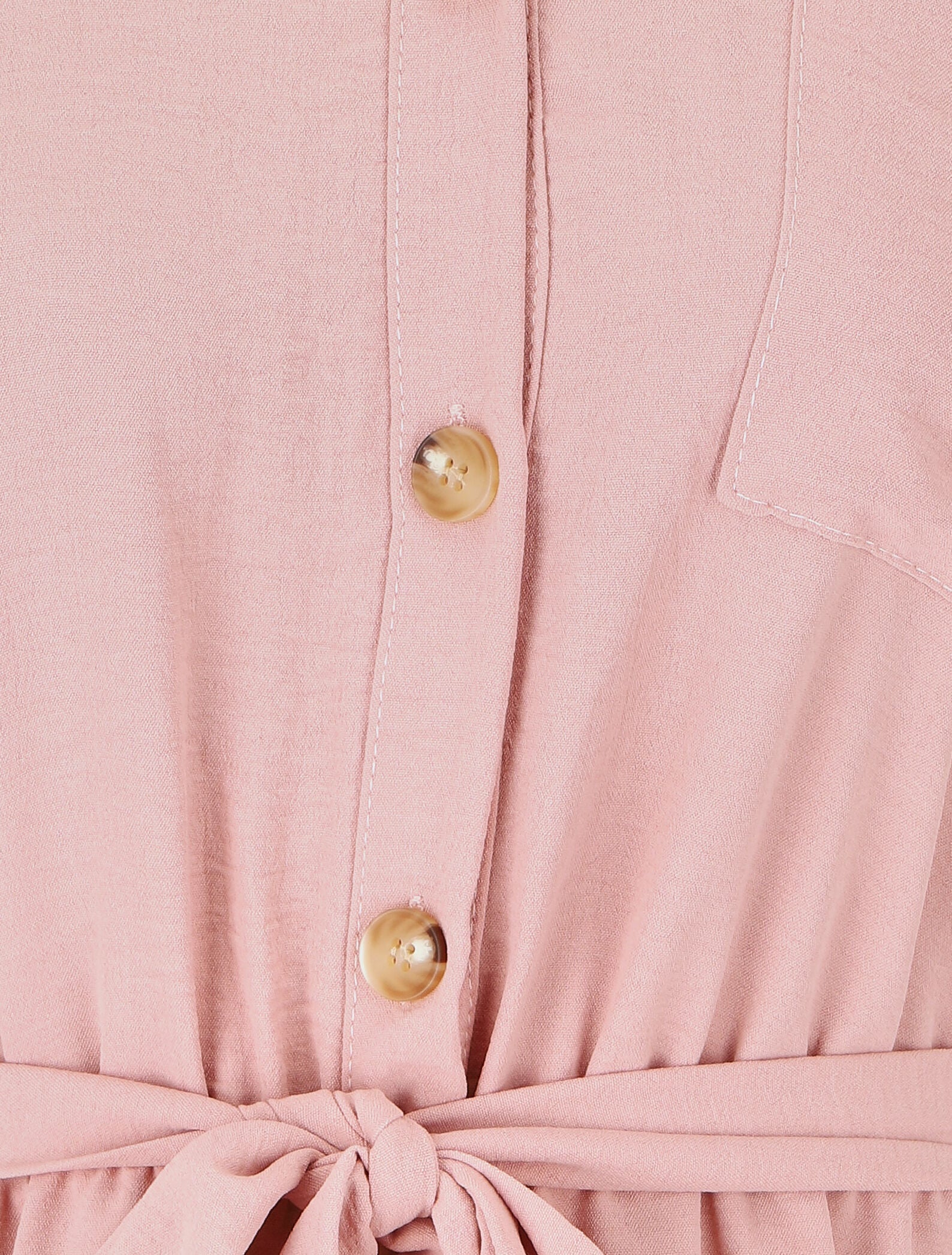 Robe mi-longue élastiquée - Vieux rose - 3