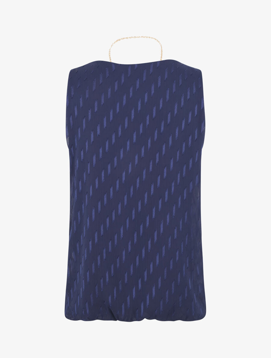 Top uni coupe boule - Marine - 2