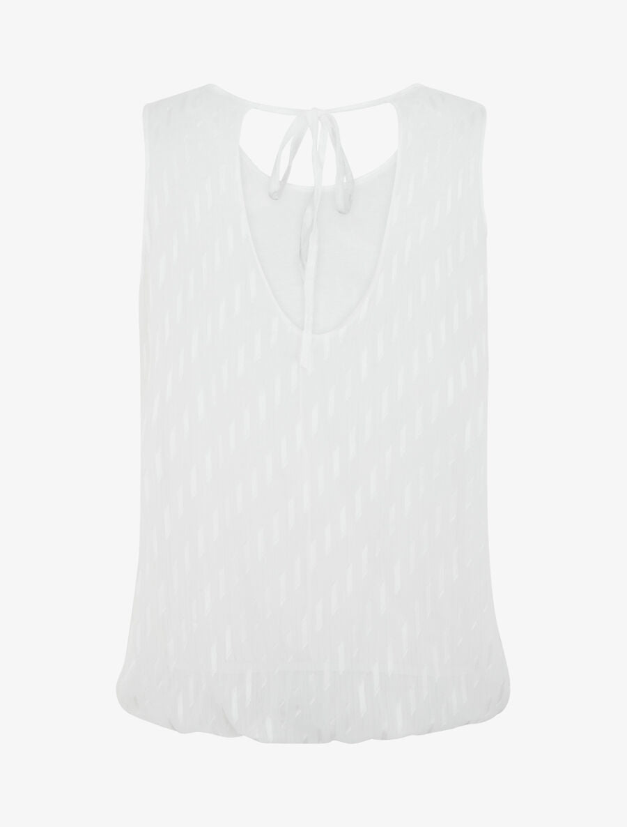 Top boule à dos ouvert - Blanc - 2