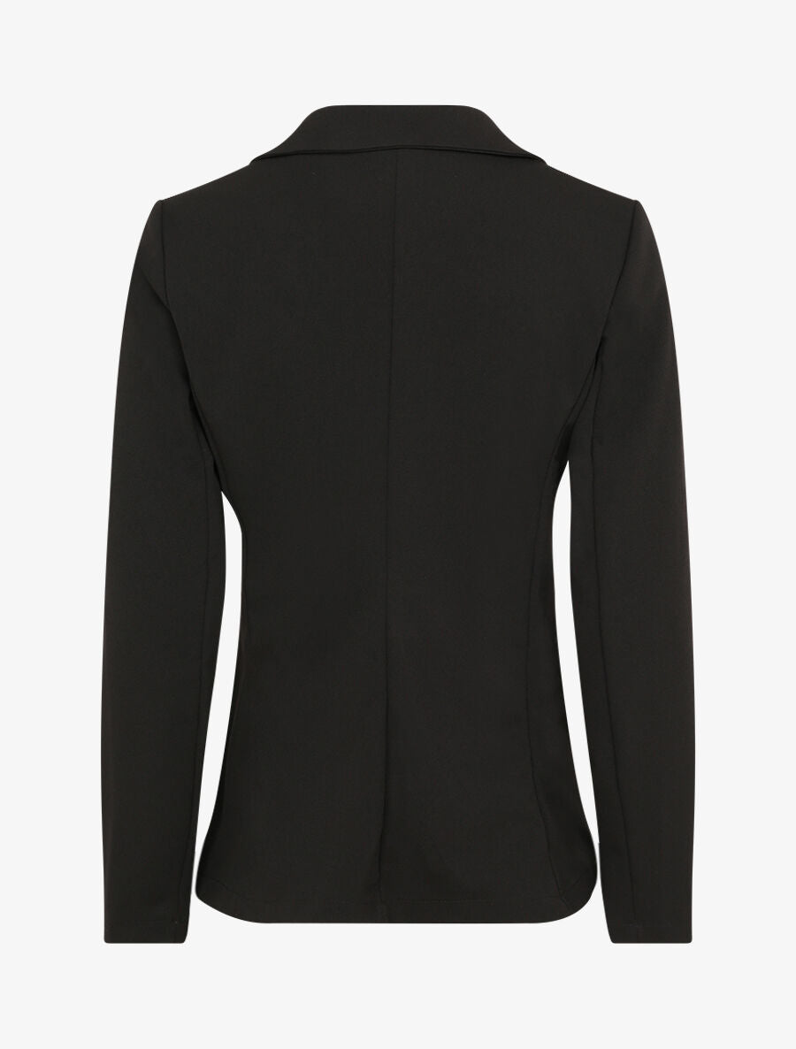 Blazer ajusté uni - Noir - 2