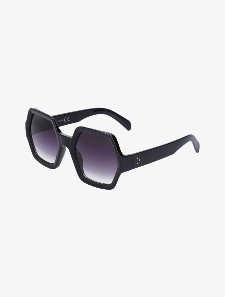 Lunettes octogonales oversize - Noir - 2
