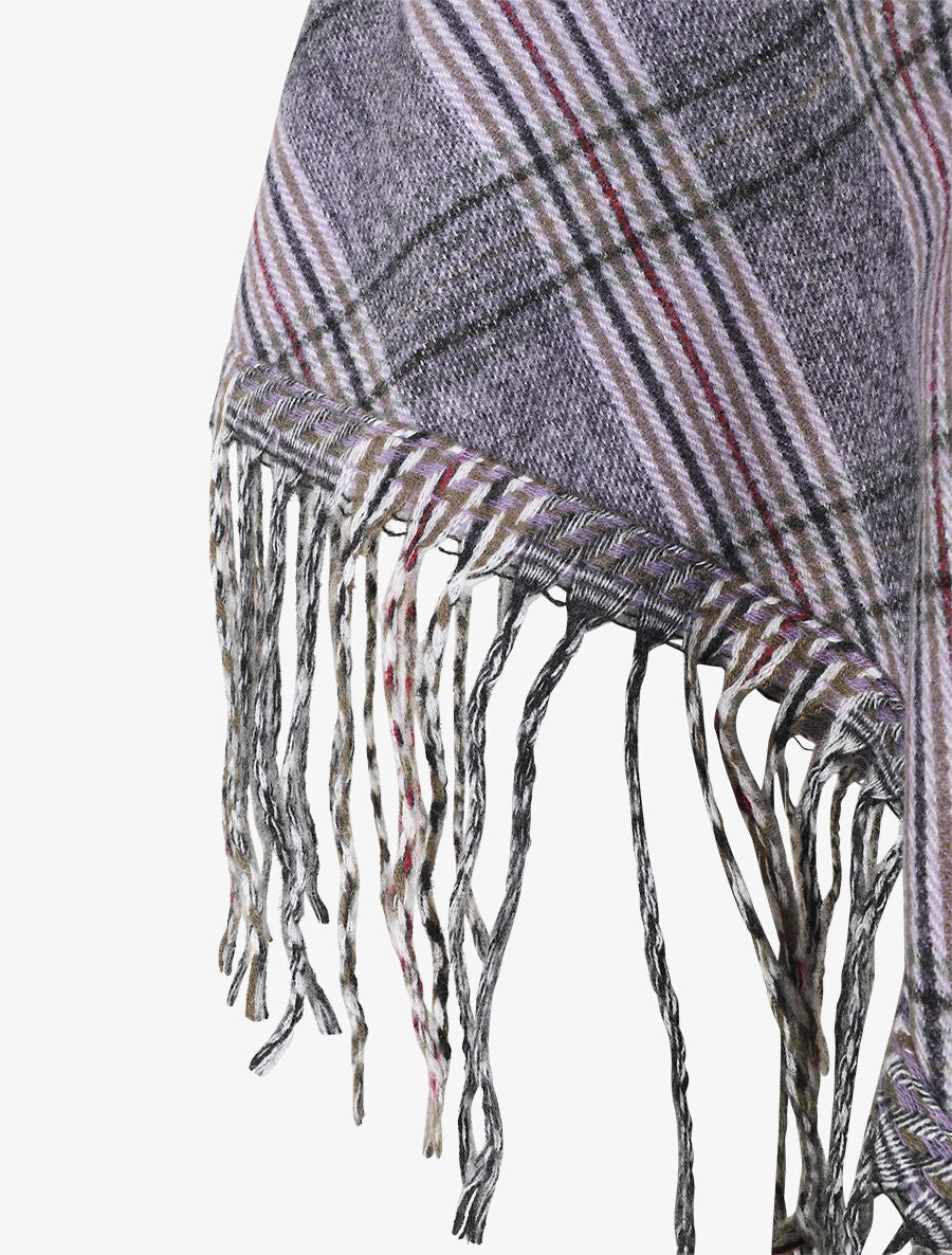 Châle motif prince de Galles - Lilas - 3