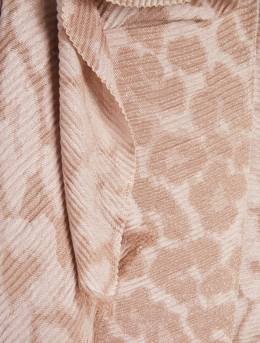 Foulard irisé imprimé guépard - Taupe - 3