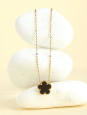 Collier à fleur - Noir - 1