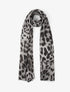 Foulard irisé imprimé léopard - Gris - 1