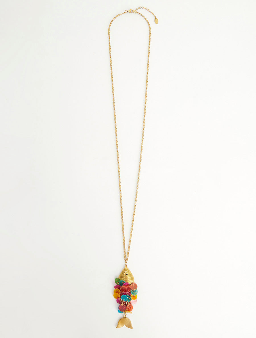 Sautoir à pendentif poisson - Multi - 2