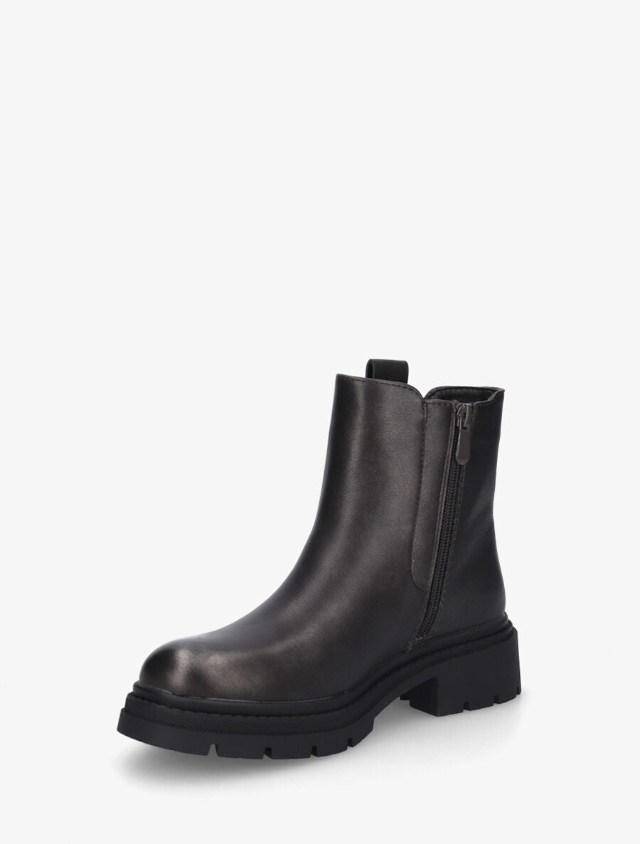 Bottines style chelsea à boucle décorative - Gun - 3
