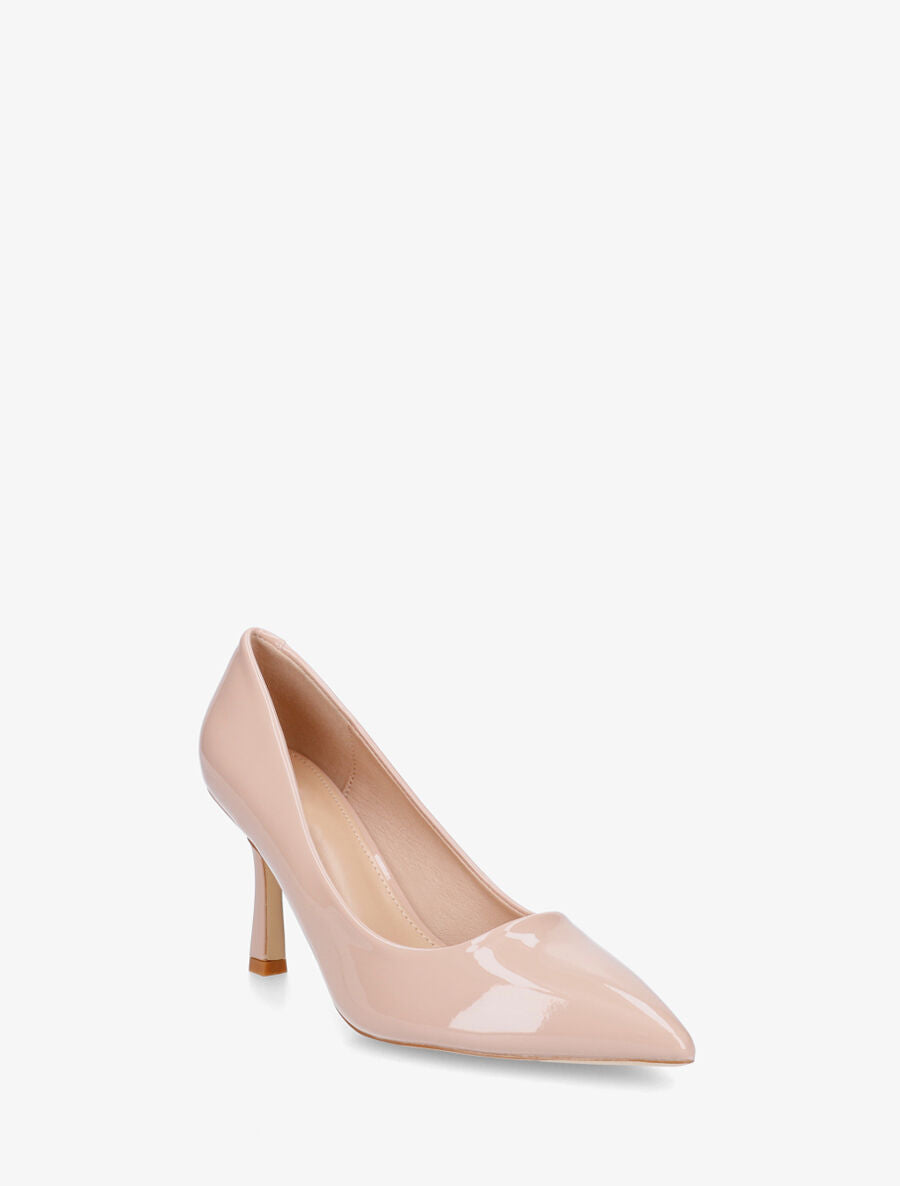 Escarpins vernis à bout pointu - Beige - 2