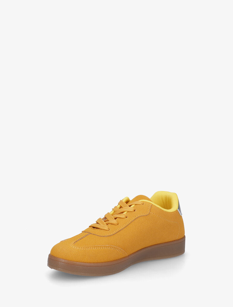 Sneakers color block à bandes contrastantes - Orange - 3