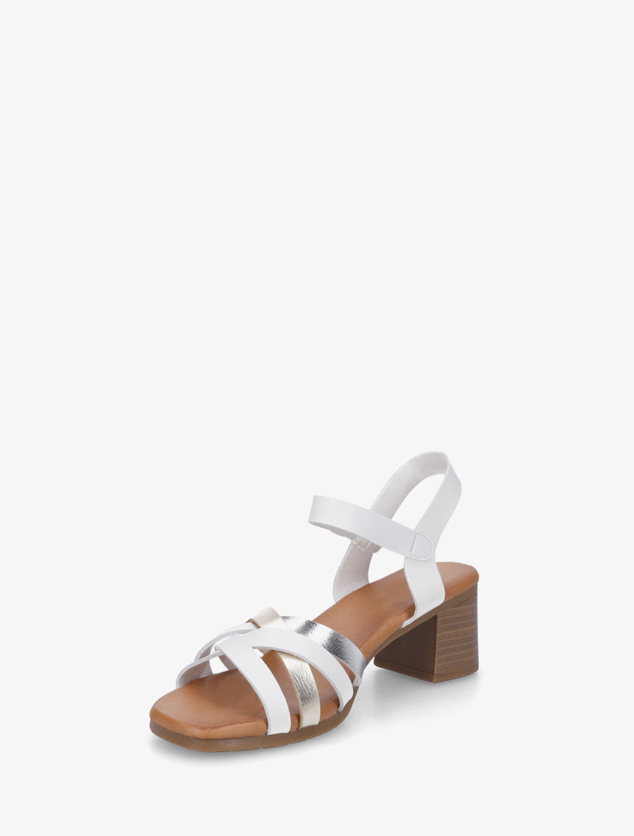 Sandales à brides entrelacées - Blanc - 3