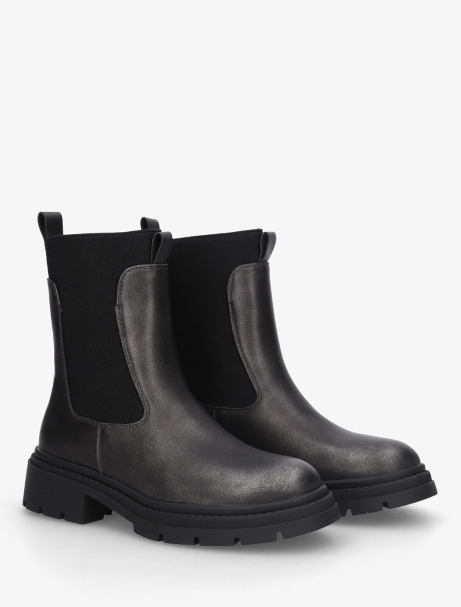 Chelsea boots à semelle crantée - Gris anthracite - 4