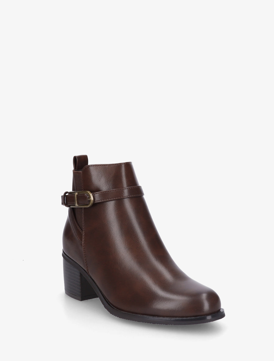 Bottines classiques à boucle - Marron - 2