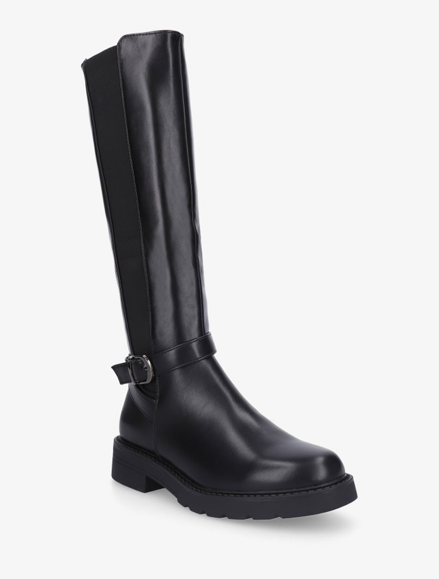 Bottes élastiquées à sangle - Noir - 2