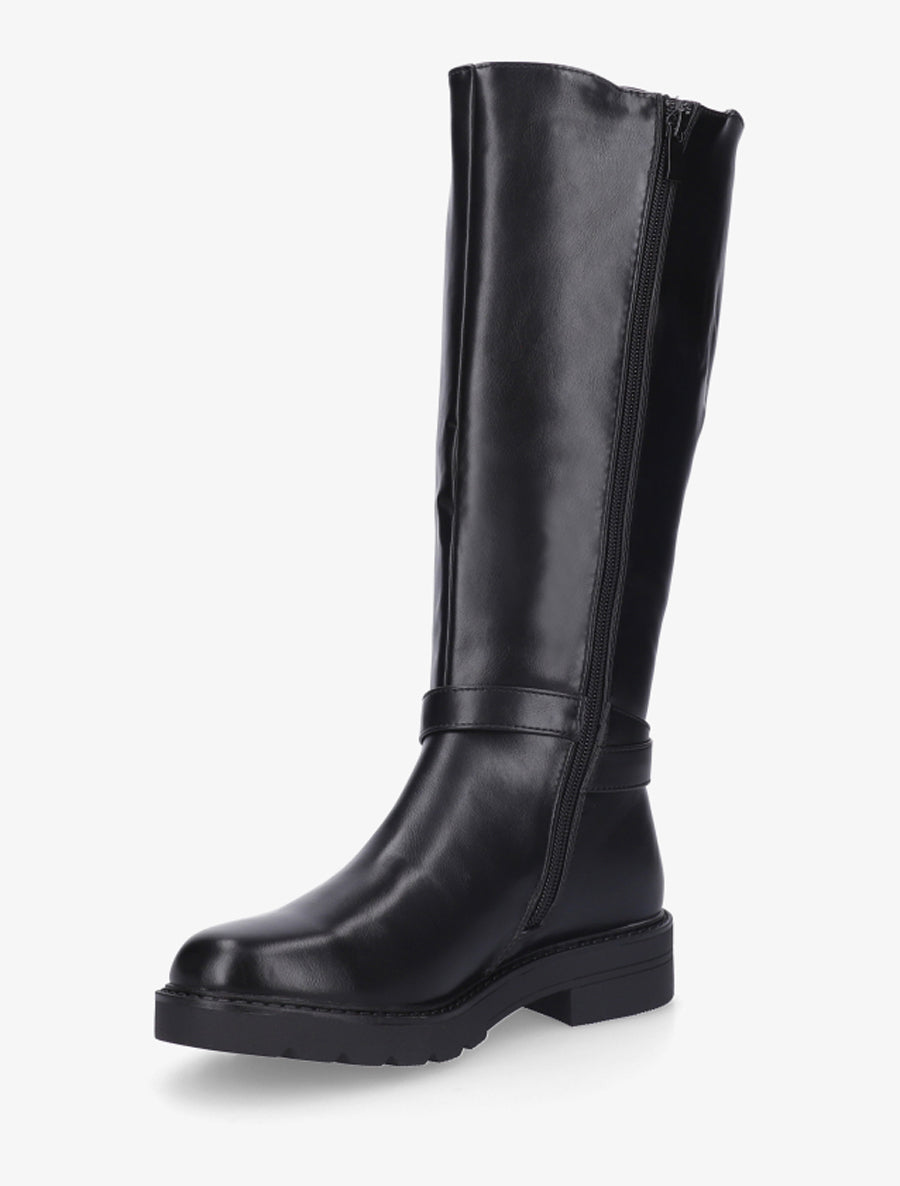 Bottes élastiquées à sangle - Noir - 3