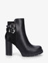 Bottines à talon et boucles - Noir - 1
