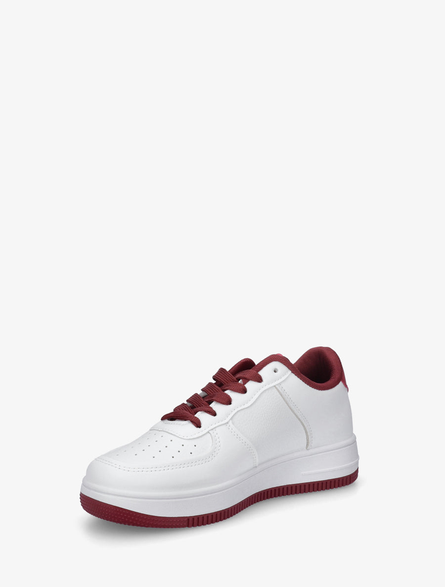 Baskets à contrefort contrastant - Rouge - 3