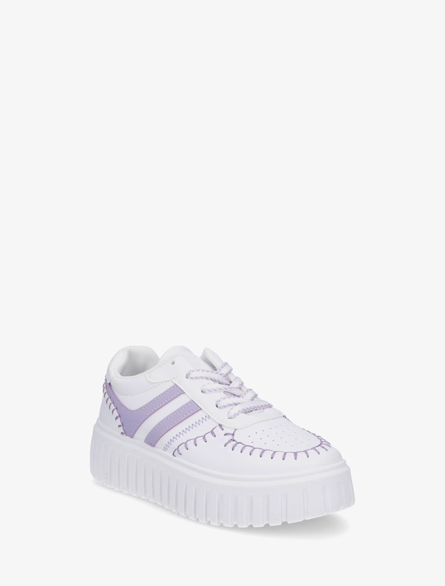 Baskets à coutures contrastantes - Lilas - 2