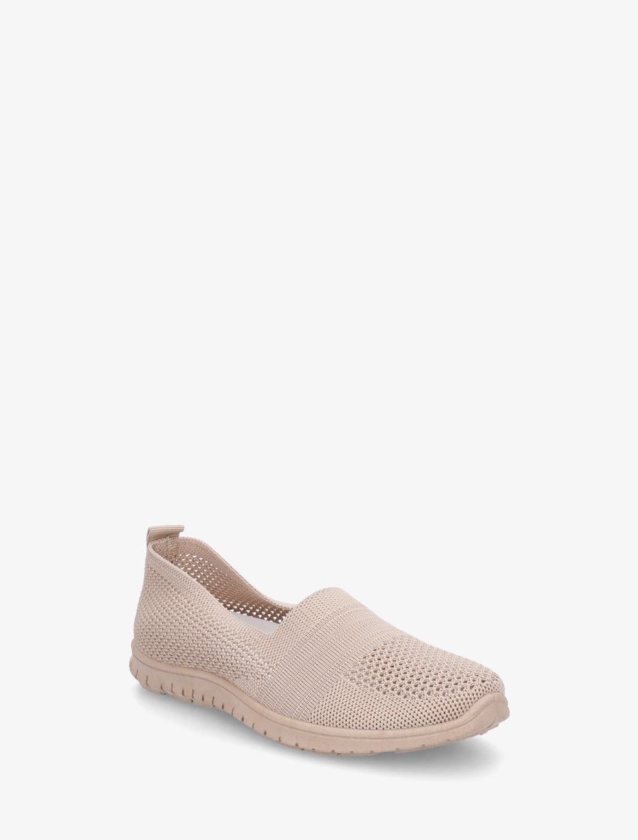 Slip-on en maille - Taupe - 2