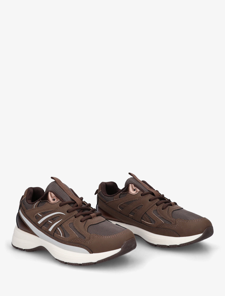 Baskets classiques stylisées - Marron - 4
