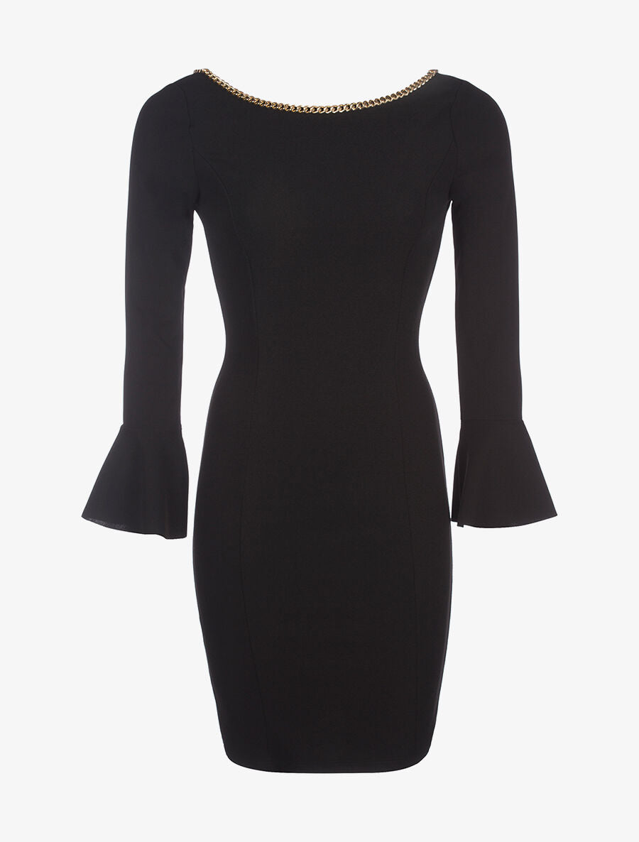 Robe col chaine - noir - 3
