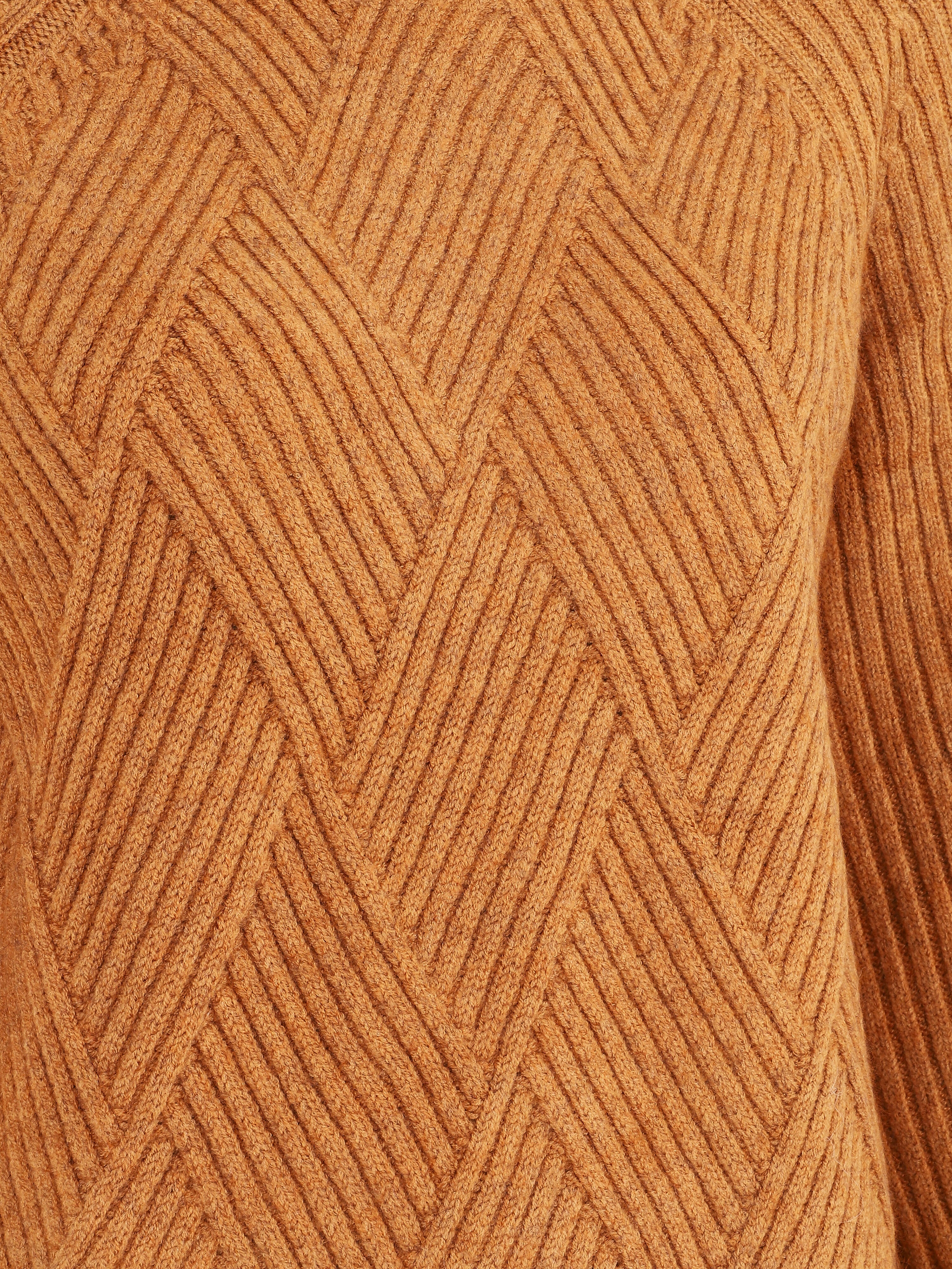 Robe pull à col montant - Camel - 3