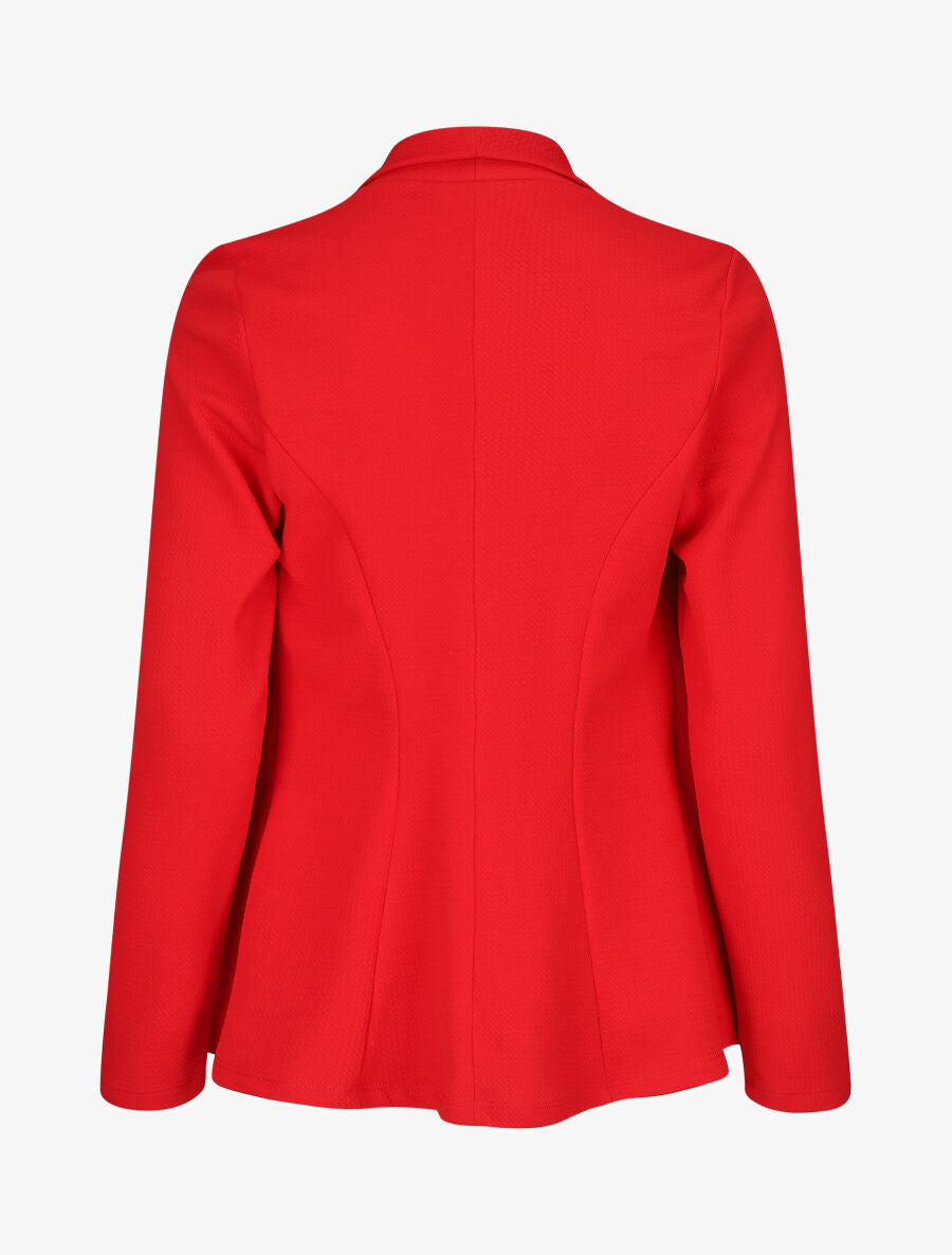 Veste fluide unie - Rouge - 2