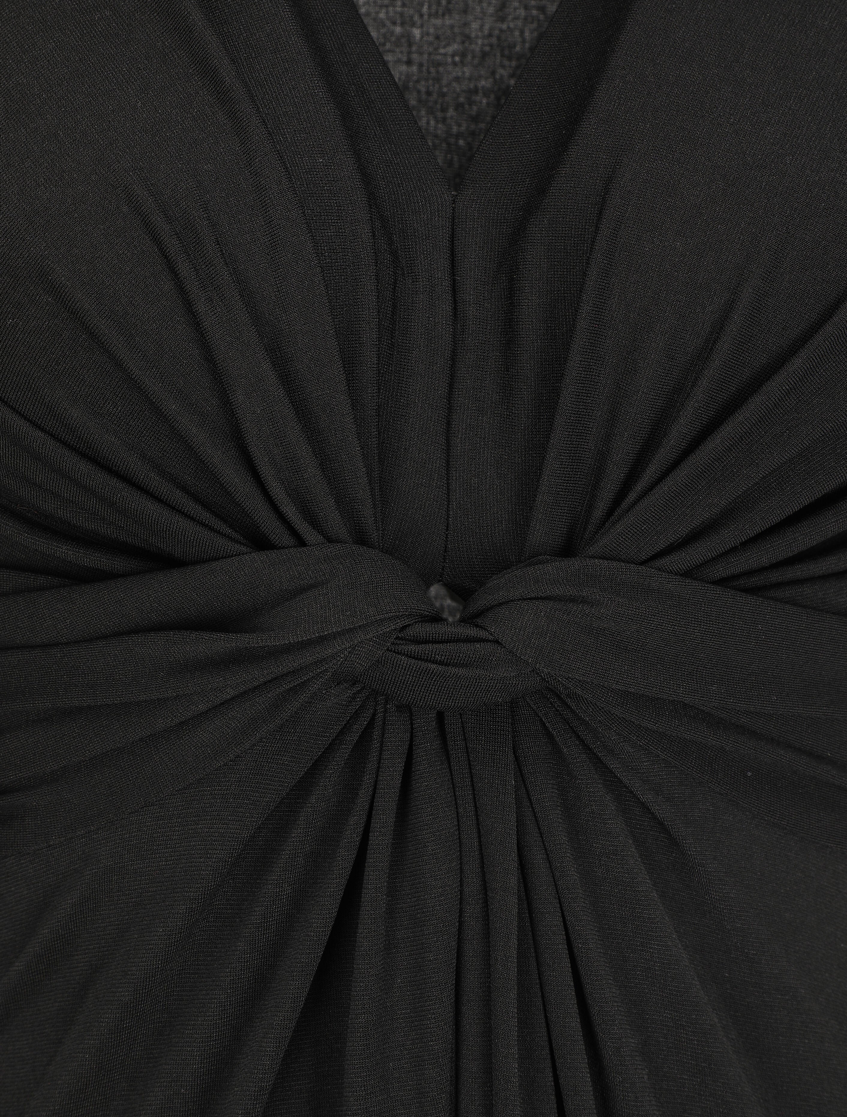 Robe longue fluide - Noir - 3