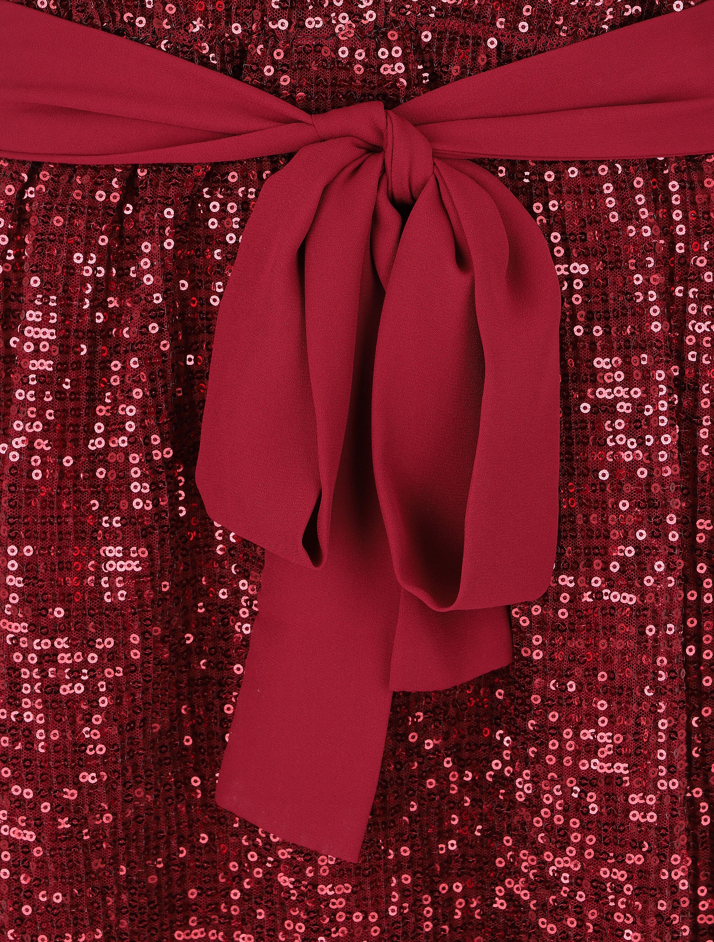 Robe sans manches à sequins - Bordeaux - 3