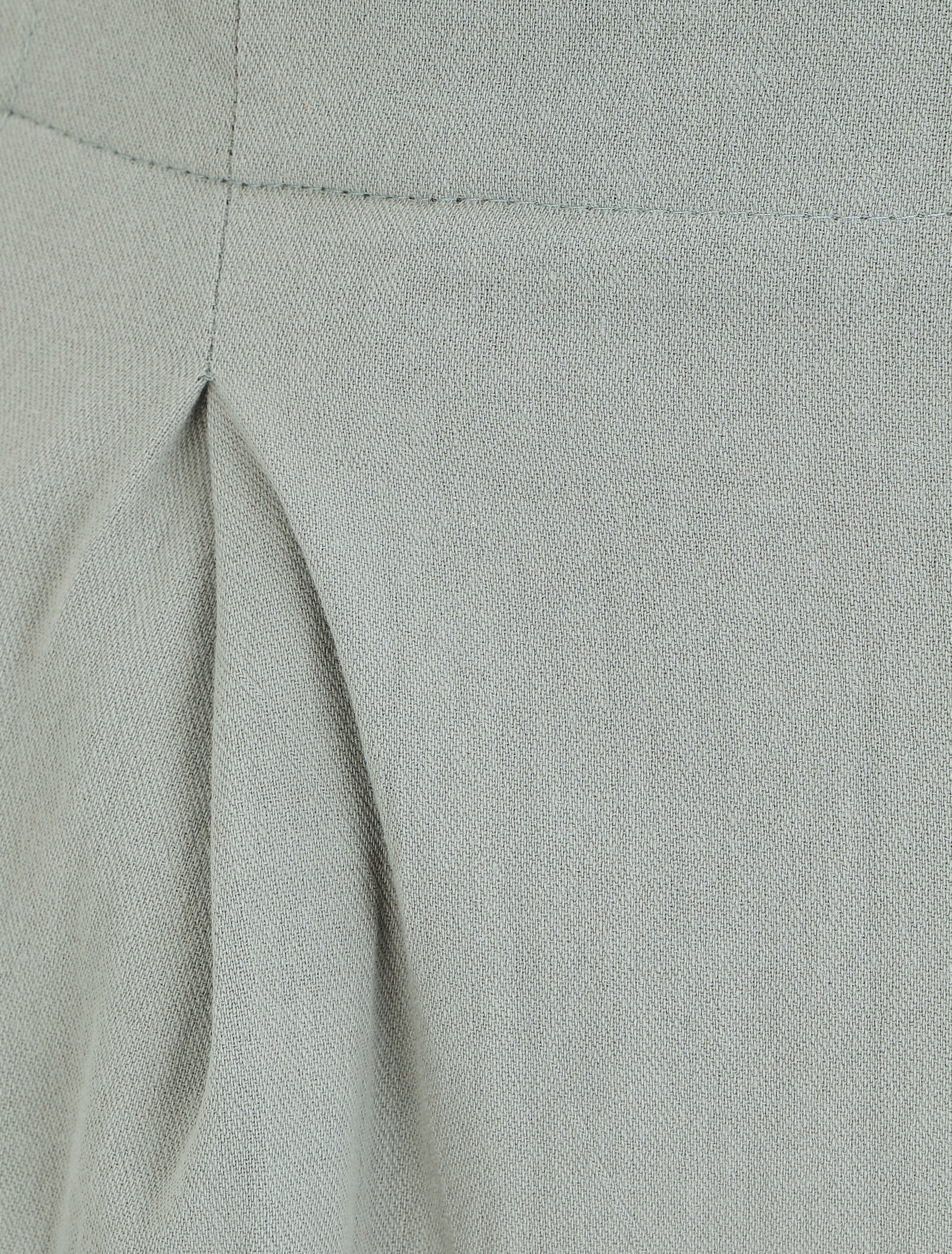 Pantalon ample à taille élastiquée - Vert d&