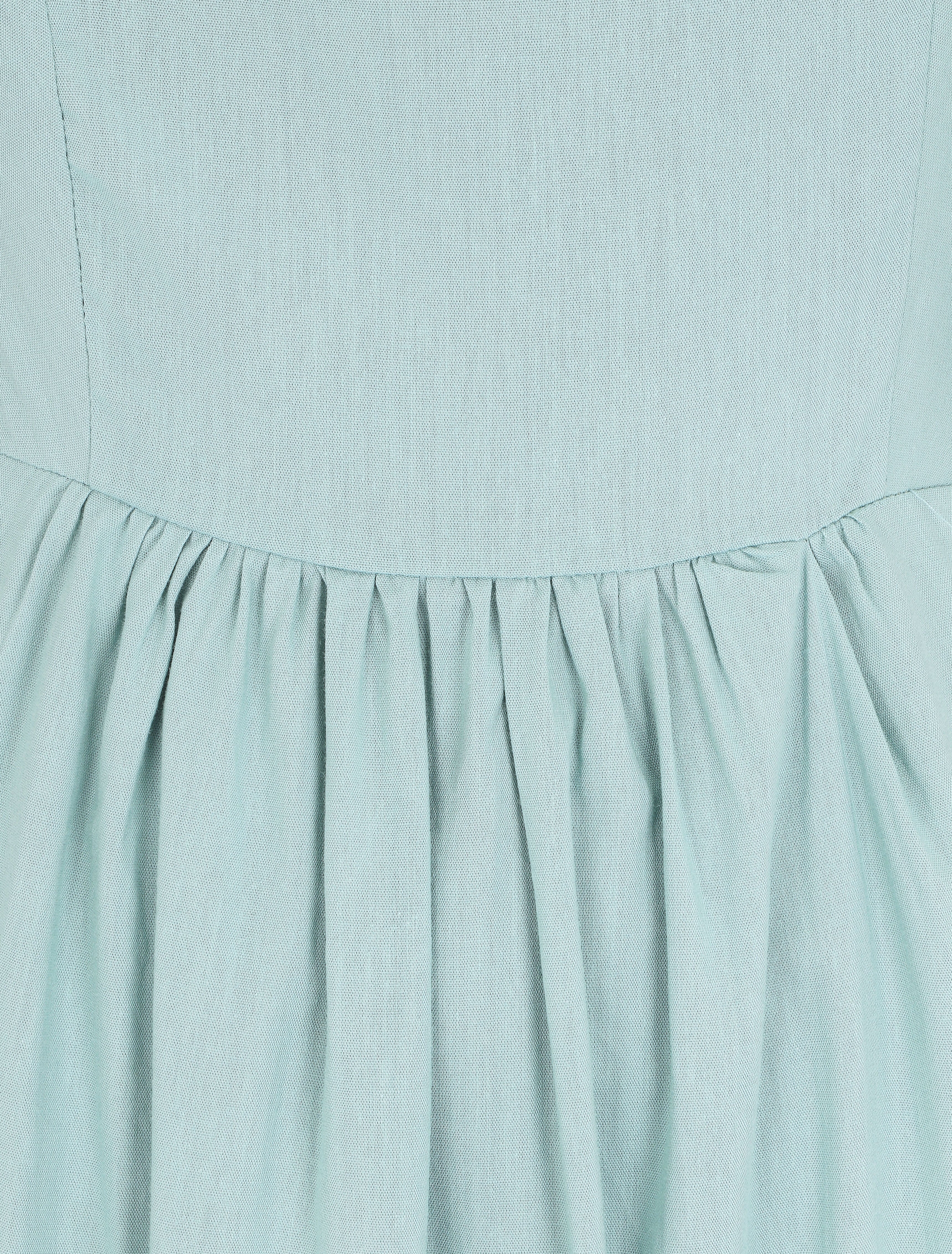 Robe longue dos nu à nouer - Vert d&