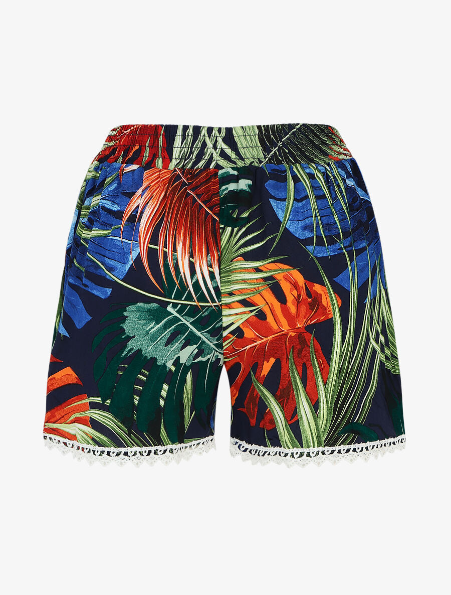 Short tropical bords en crochet - Marine - 2